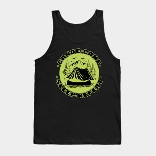 Canoe camp sleep repeat Tank Top